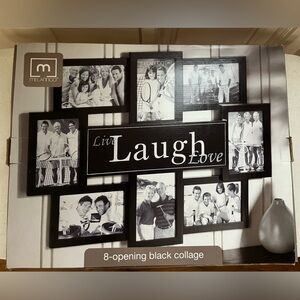 Melannco Black Collage Picture Frame - Live Laugh Love